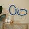 CosmoLiving by Cosmopolitan Blue Metal Overlapping Oval Geometric Wall Decor 43" x 2" x 22"
